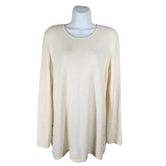 J. MCLAUGHLIN 100% CASHMERE LIGHT WEIGHT SWEATER - Picture 1 of 7